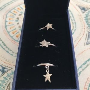 Swarovski Star Stackable Rings